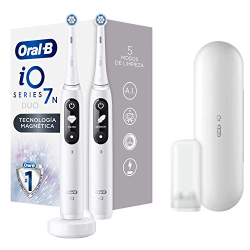 Oral-B iO 7N Cepillos de Dientes ElÃ©ctricos (Pack de 2) con...